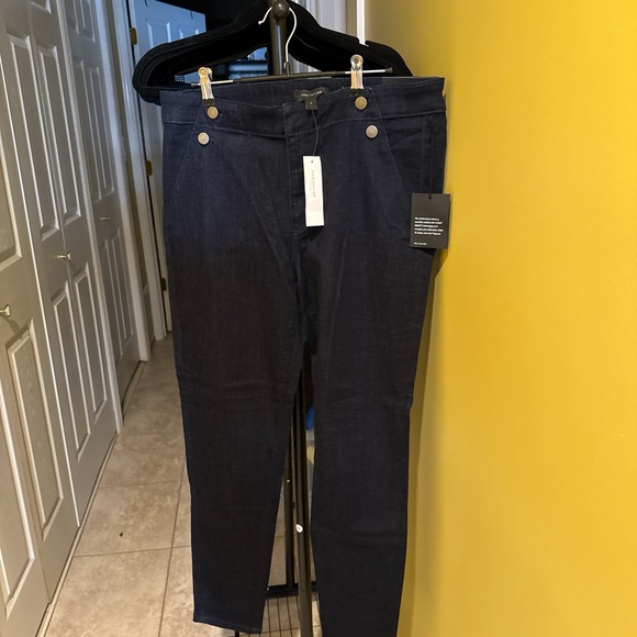 Ann Taylor High Rise Dark Indigo Jeans - Picture 1 of 4